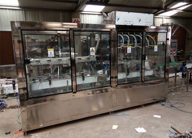 桶裝水直線反轉(zhuǎn)沖瓶灌裝雙聯(lián)機